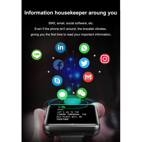 Дозор отслежывателя фитнеса женщин людей wristband кровяного давления тарифа сердца браслета Шэньчжэня умный