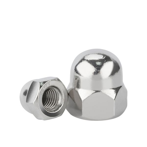 Stainless steel Acorn Cap Nuts,Hardware Nuts, Acorn Hex Cap Dome Head Nuts for Fasteners