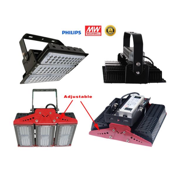 IP65 Waterproof LED Flood Light Golf And Tennis Court Lights150Watt With Module Angle Adjustable