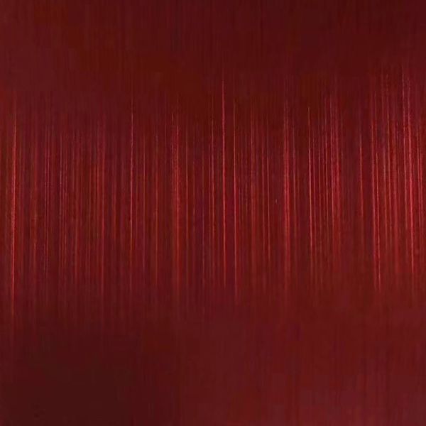 Lámina de acero inoxidable de acabado rojo cepillado a medida 2400 X 1200 resistente a la corrosión