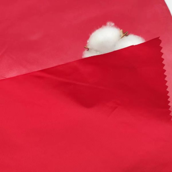 Dyed 50Dx50D 100% Polyester Raincoat Fabric Pd Wr Light Pu Ws Finished Waterproof