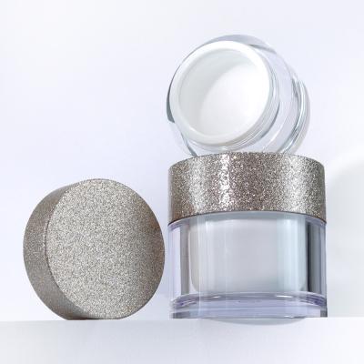 50g 15g 8g Clear Acrylic Plastic Cream Jar With Lid for Cosmetic Packaging