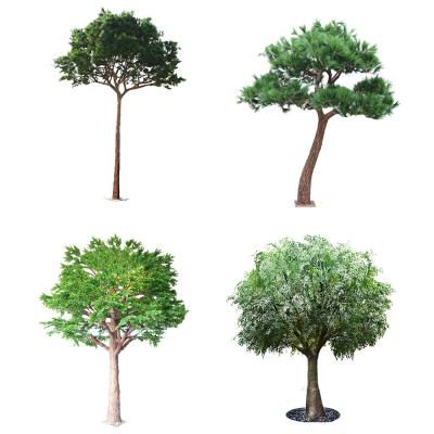 Árvore artificial da folha de Handmake HAIHONG 350cm com o tronco do vidro de fibra