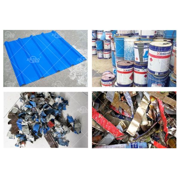 1000-5000 Kg/h Heavy Double Shaft Metal Bucket Iron Aluminum Car Steel Crusher Crushing Shredding Machine