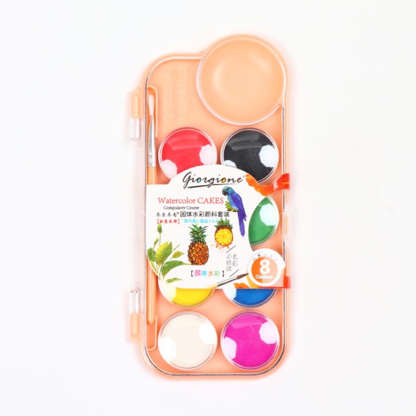 8 Color High Quality Wear Well Mini Milk Watercolor Paint Set