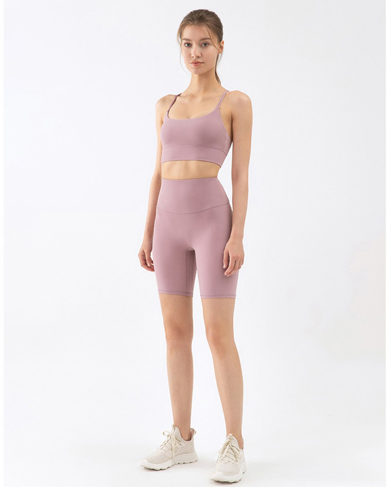 V шорты части форменным управлением tummy одежд набора йоги Breathable 2 и верхней части урожая