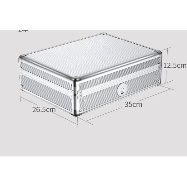 Key Storage Fingerprint Suitcase Safe Box Office & Home Document Jewelry Storage Padlock Rarlux S-S2
