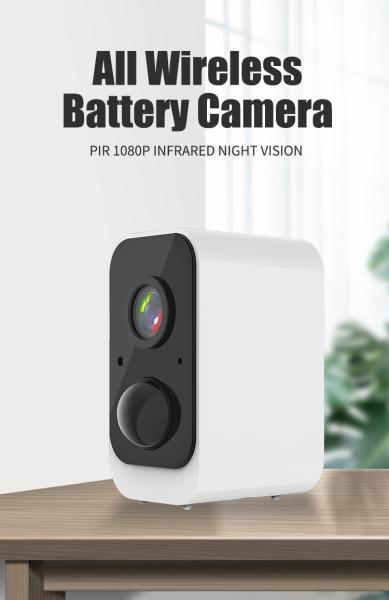 Tuya Smart PIR Motion Detection Wireless Rechargeable Battery Cctv Camera Home Security Camera Two Way Audio