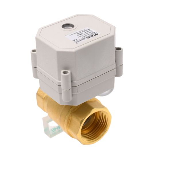 ETRANY 1/2'' DC5V BSP NPT Brass Electric Ball Valve WiFi Control High Temperature Water Fluid Regulation Remote Mobile Phone