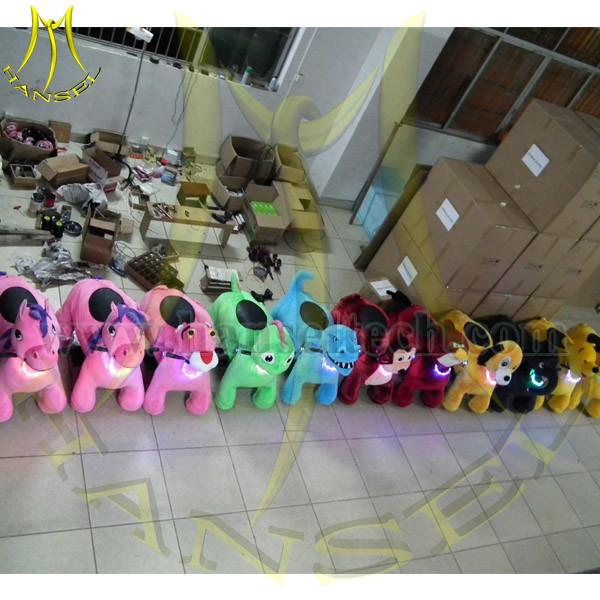 Hansel 2016 high quality Amusement Riding Plush Child Toy Plush Animal Electric Scooter Zippy Animal Ride
