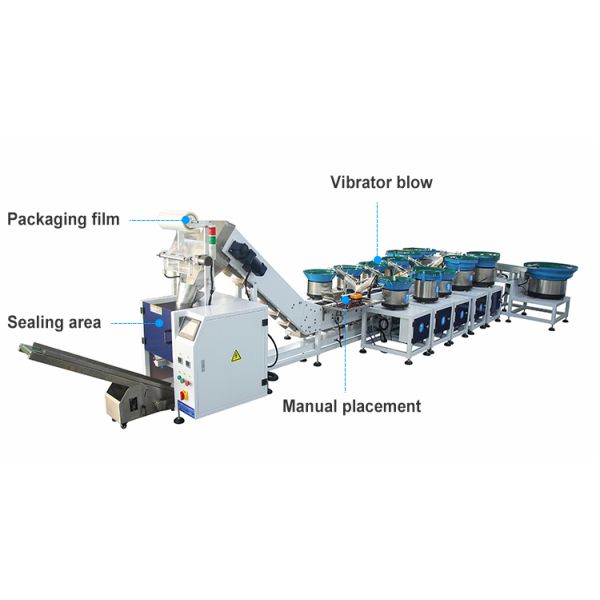 Multi-function Hardware Nut and Bolts Rivet Parts Counting and Packing Machine with Vibrating Feeder