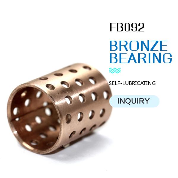 Wrapped Bronze Bearings CuSn8 Material Wieland-B09