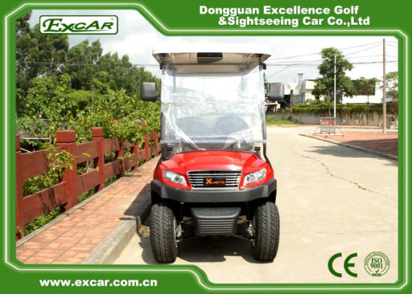 48V 3.7M Electric Battery Powered Golf Car , 4 Seater Buggy Car