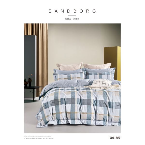 40s 100% Pure Cotton Bedding Set Printing Bed Sheet Quilt Cover Sets for Home Colorful