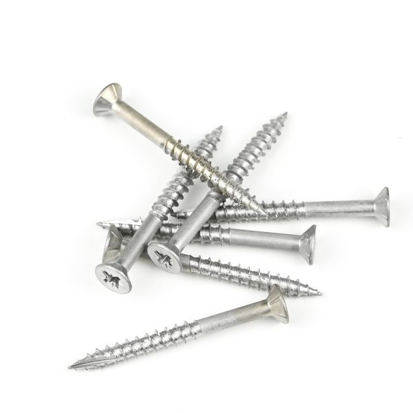 Деревянные конструкции настильные винты Pozidriv плоская голова 2 дюйма настильные винты для деревянных полов