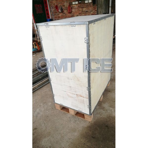 Electric Stainless Steel Ice Crushing Machine for Round Ice Block 10-100ton/24hrs Performance