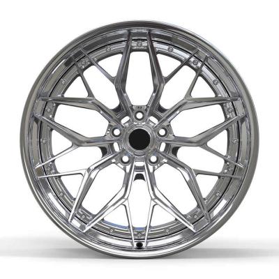 2 pièces Dodge Hellcat Concave Brushed Forgé 5*115 roues de voiture
