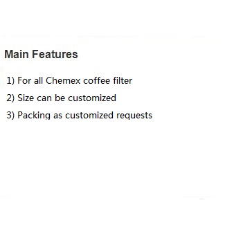 Фильтр кофе 280x280mm Chemex древесины 100 процентов
