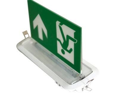 3 Hours Emergency LED Double Sided Exit Signs With 6pcs 5730 SMD LED ABS Casing