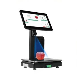 15.6-inch Touch Screen POS Weighing Scale with Built-in Printer, AI Label