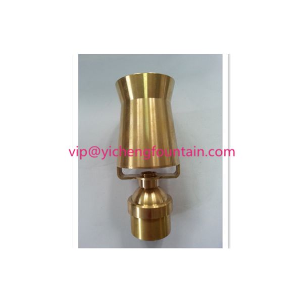 Adjustable Cascade Water Fountain Nozzles Fountain Ice Tower Head Brass Material