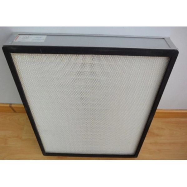 24x24 Inch Mini Pleat HEPA Air Filter with Aluminum Frame and H12-H14 Efficiency for Air Purification