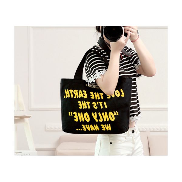 Blank Shopping Canvas Bag Heavy Duty Waterproof Sturdy With Logo Printing
