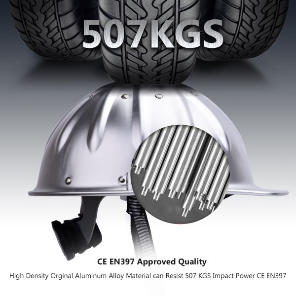 4 Points Metal Shell Silver Lightweight Safety Helmet For Electrical Work OEM