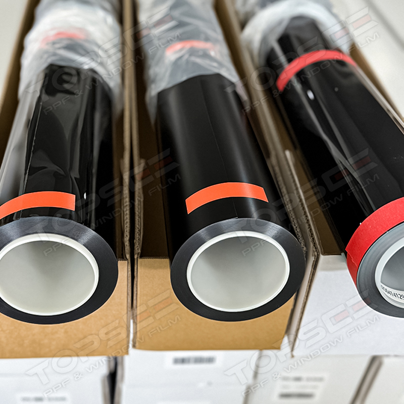 Black Satin Matte Paint Protection Film with 190microns Thickness 90% IR and UV Rejection for Car Body Protection