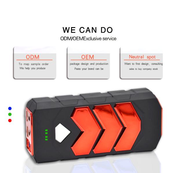 2016 new design 12V portable jump starter with peak current 600amps