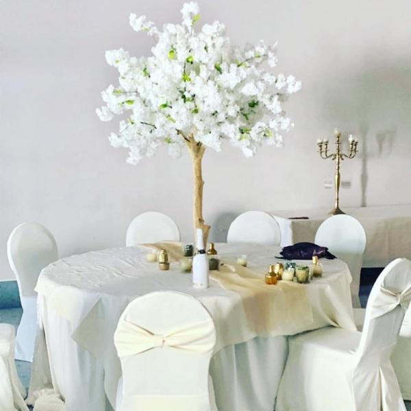Decoração de Casamento Mesa Árvore Rosa Central Romântica Festa Presente Casamento Mesa Rosa Árvore Artificial