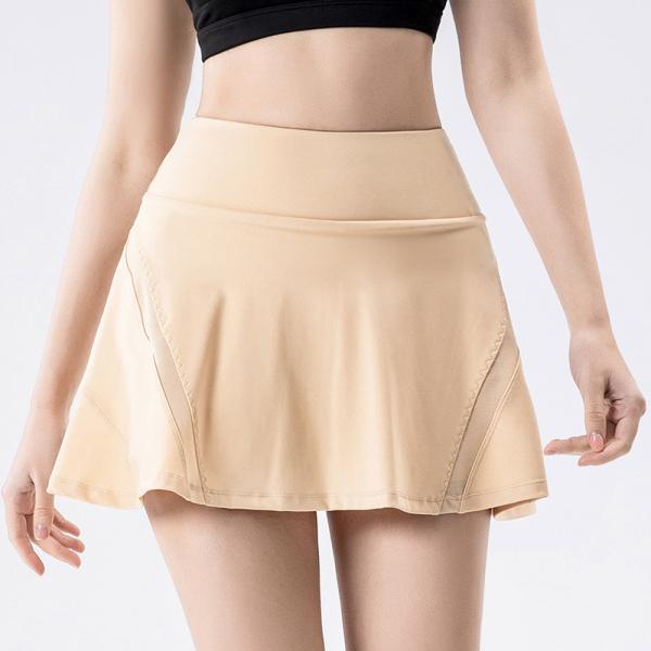 Elástico curto de emenda do bolso do tênis da saia de Mesh Gym Women Golf Pleated