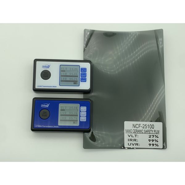 Nano Ceramic Safety Film with 99% IRR and 99% UVR for High Heat Rejection Car Window Tint Film 3mil Thickness