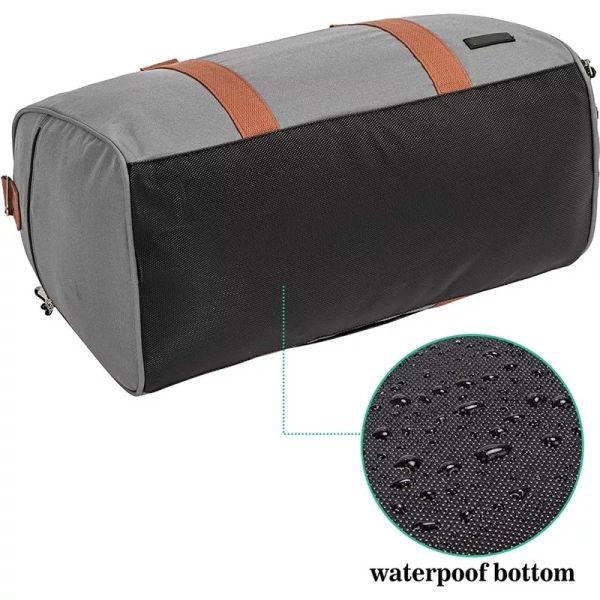 Unisex Anti Theft Travel Bag Solid Color Water Proof Duffle Bag Storage Luggage Trolley