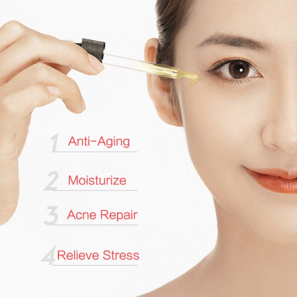 Продукты заботы кожи сыворотки 30ml массажа стороны лепестка розы лицевые