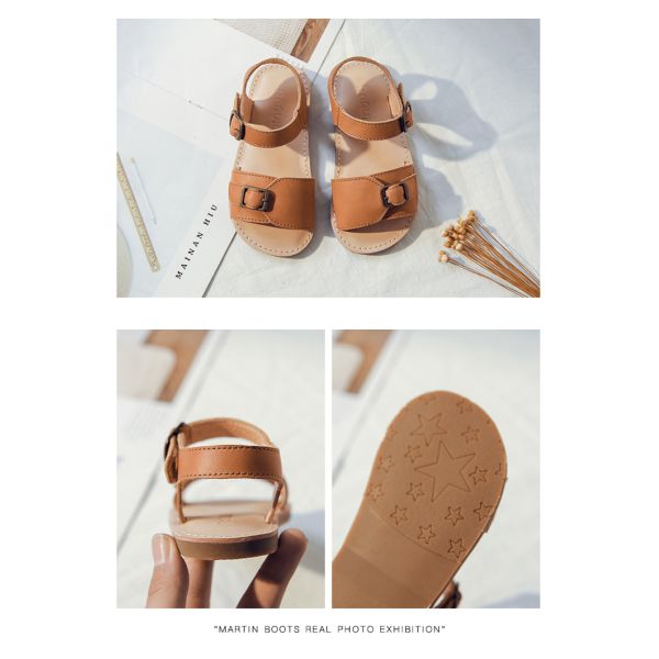 Real Leather Length 16.3cm Kids Sandals Shoes
