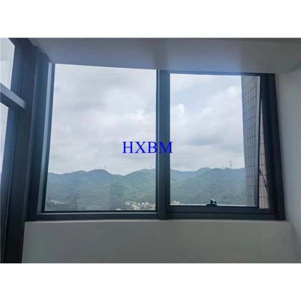 Powder Color Double Glass Air Tightness Aluminum Casement Windows Thermal Break