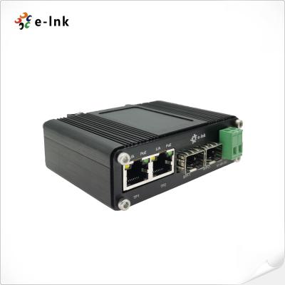 Interruptor industrial portuário Unmanaged Rj45 SFP 12VDC-48VDC de 2 ethernet
