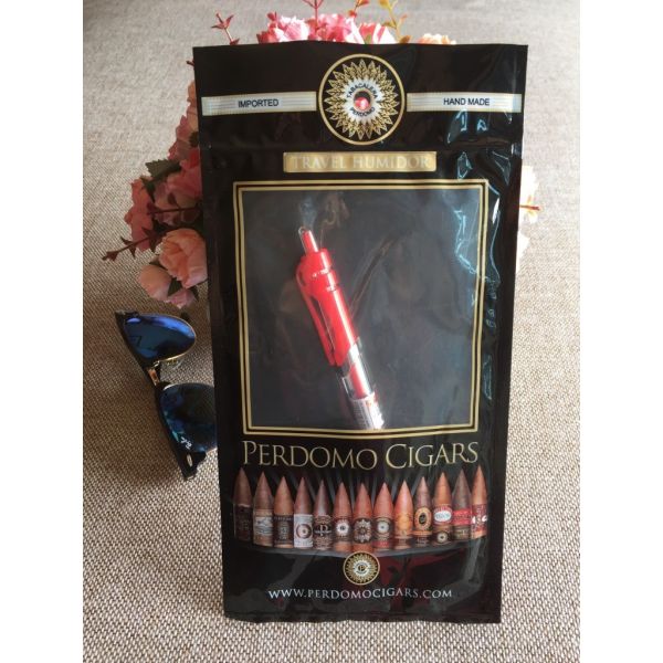 Highly Moisturizing Cigar Packaging Bag Five Cigar Bag 45% Humidity For 90 Days