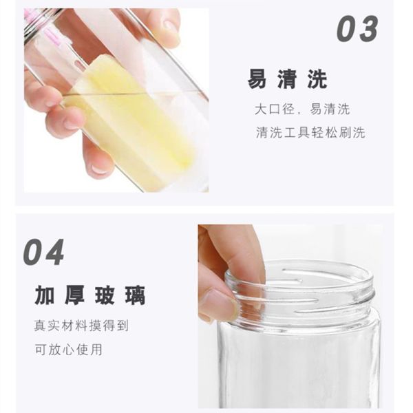 Pot Seasoning Bottle Soy Olive Oil And Vinegar Glass Dispenser