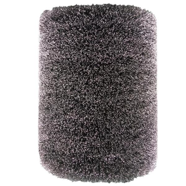Roller Brush Cylindrical Industrial Cleaning Rust Scale Polishing Steel Wire Finishing Wheel