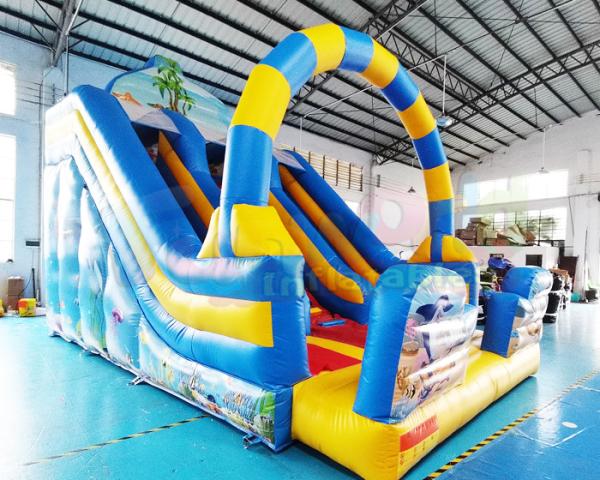 ROHS Commercial Inflatable Slide Children Bounce House In Backyard