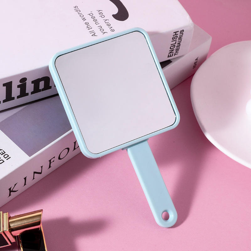 Plastic Sublimation Hand Mirror With Hair Comb Custom Cosmetic Makeup Portable Pocket Mirror