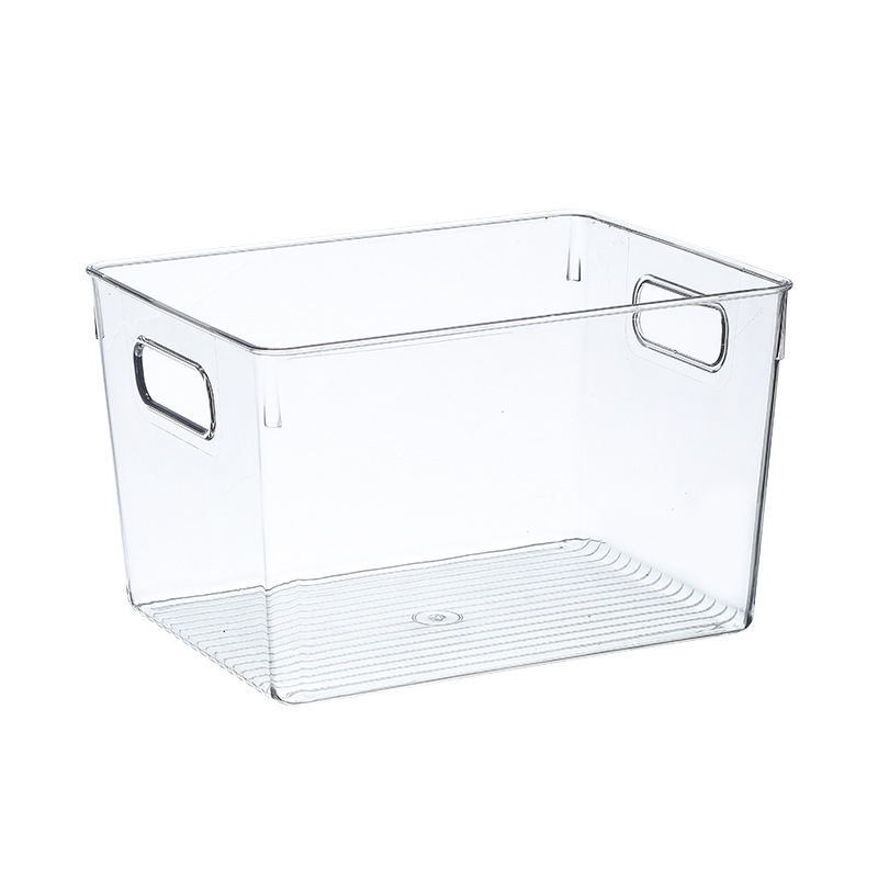 Transparent Refrigerator Box Desktop Vegetable Organizer Box Portable Plastic Debris Storage Box