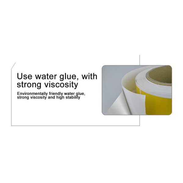Custom Yellow Thermal Barcode Paper Roll Adhesive Sticker 58mm