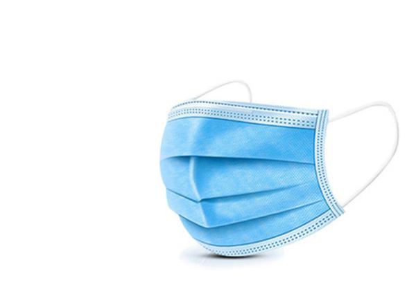 Medical 3 Ply Non Woven Face Masks With CE FDA Certificate White Blue Green