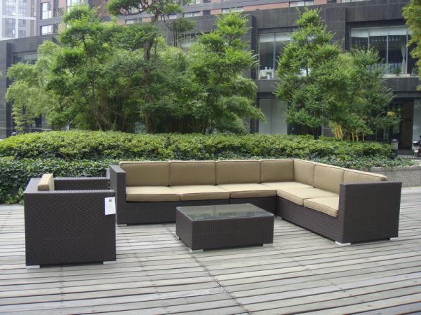 9pcs garden cane furniture All Weather Wicker Patio Furniture