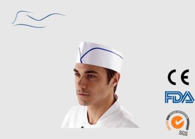 Wood Free Paper Disposable Head Cap White / Black Color XL / XXL Size