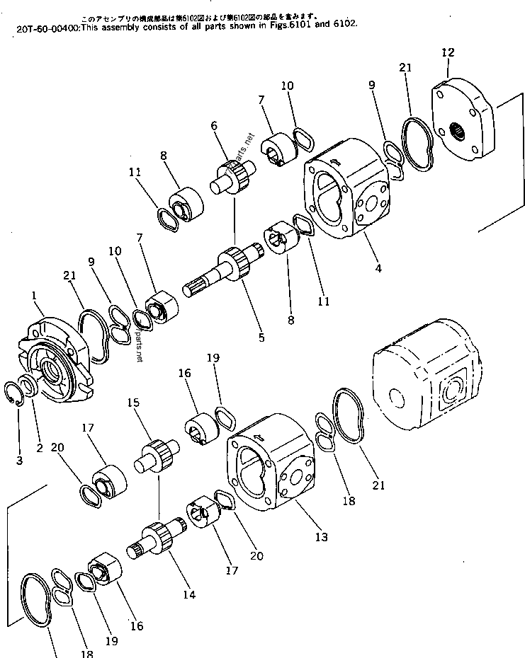 Части гидронасоса экскаватора ПК50 КОМАТСУ с материалом легированной стали