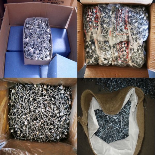 Кольцевая раковина горячее оцинкованные крышные гвозди 2,5 